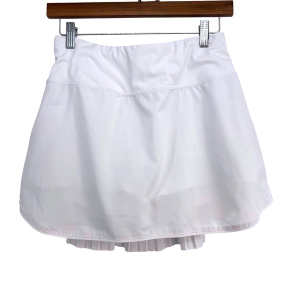 Baleaf Pants - Baleaf Women White Pleated Running Skirt Tennis Skort with Pockets Size Medium